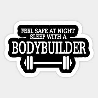 feel safe with bodybuilder Sticker